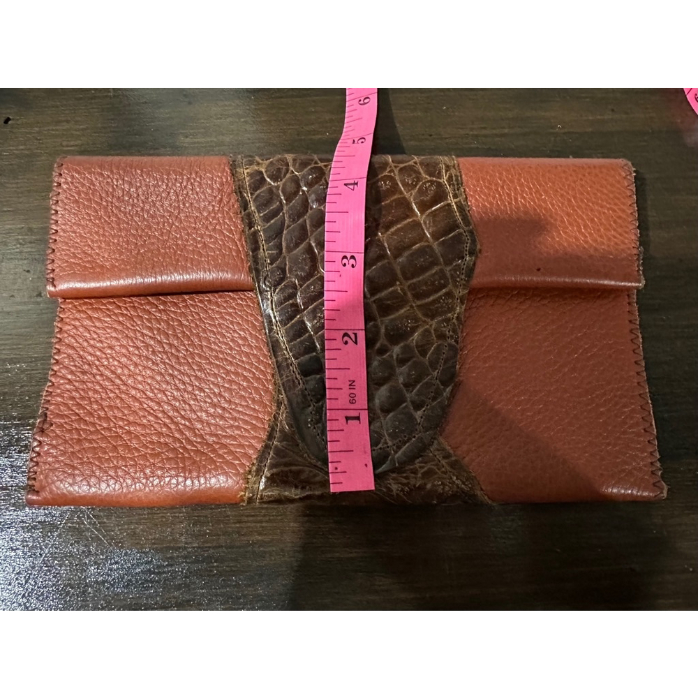 Women's wallet/Clutch Brown and Orange One Size - Picture 4 of 5